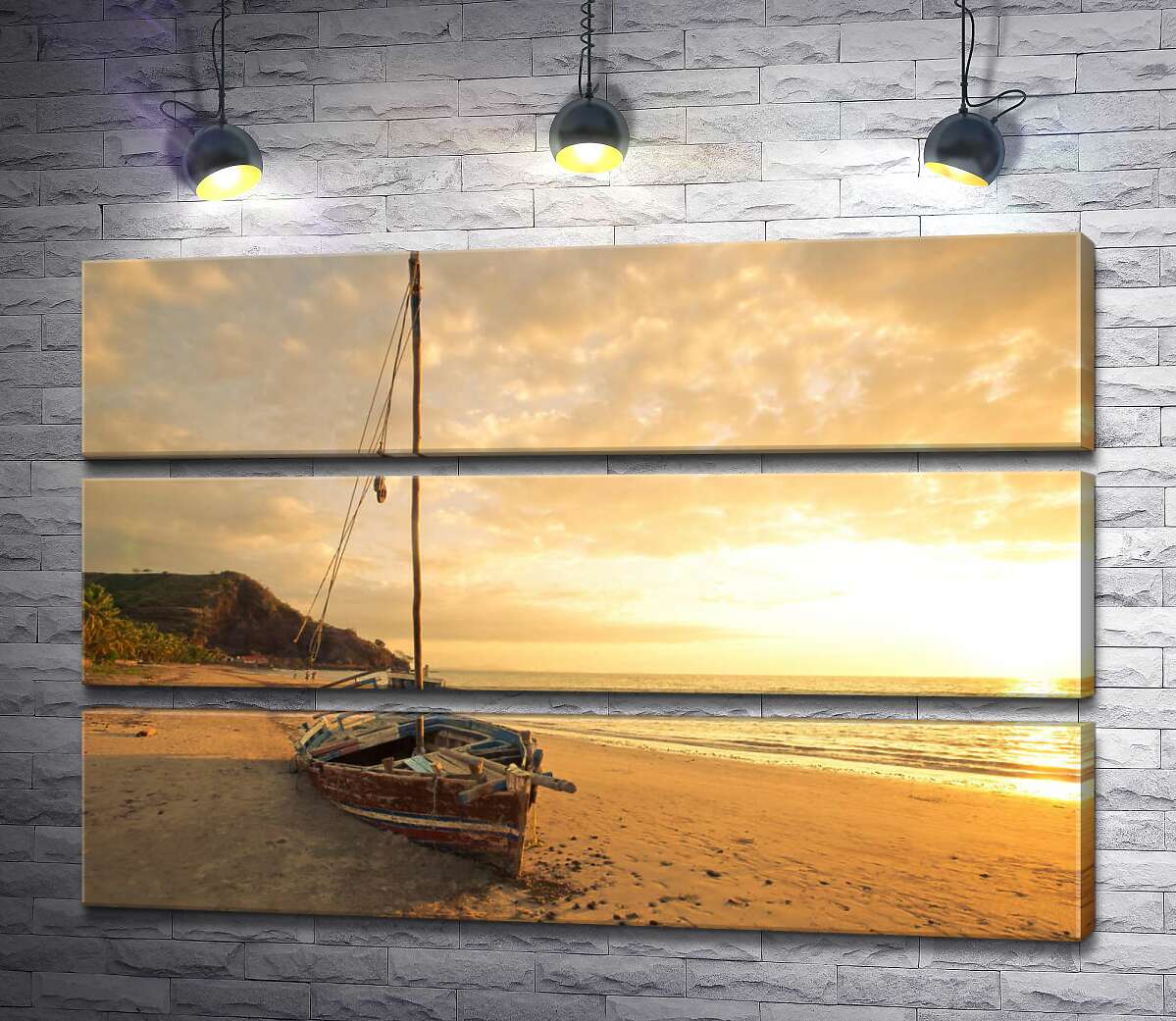Модульная картина ArtPoster Одинокая лодка на вечернем пляже 90x60 см Модуль №13 
Модульная картина ArtPoster Одинокая лодка на вечернем пляже 90x60 см Модуль №13