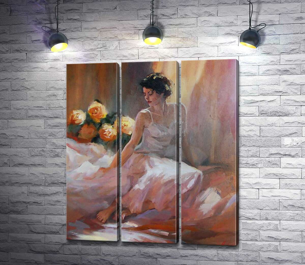 Модульная картина ArtPoster Нежный силуэт девушки в белом шелковом платье рядом с букетом роз 60x71 см Модуль №11
Модульная картина ArtPoster Нежный силуэт девушки в белом шелковом платье рядом с букетом роз 60x71 см Модуль №11