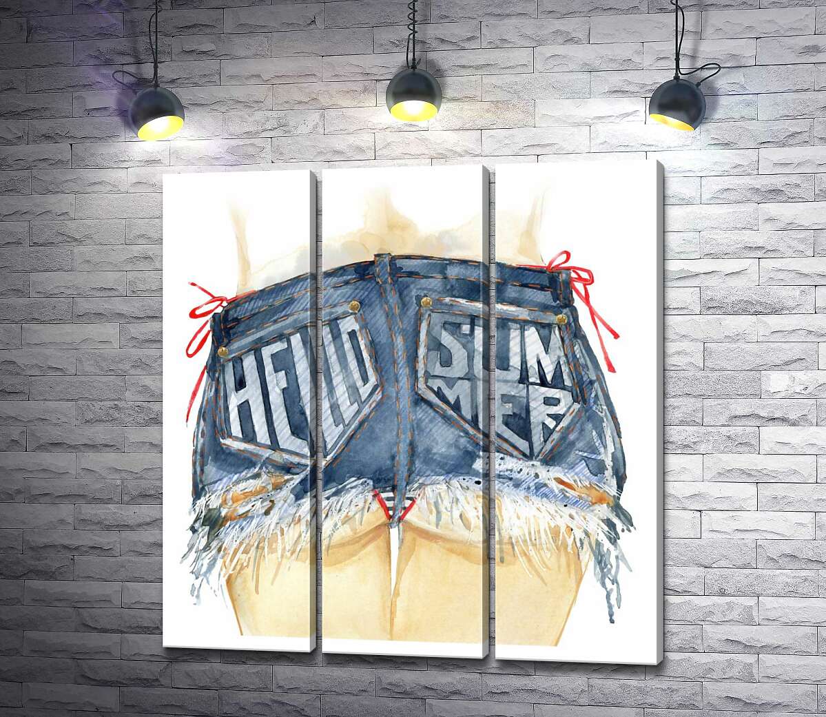 Модульная картина ArtPoster Надпись "hello summer" на карманах девушки в коротких шортах 102x109 см Модуль №11
Модульная картина ArtPoster Надпись "hello summer" на карманах девушки в коротких шортах 102x109 см Модуль №11