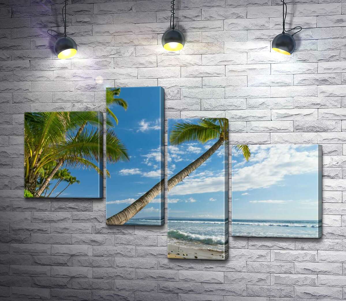 Модульная картина ArtPoster Наклоненный ствол пальмы свисает над морскими волнами 100x69 см Модуль №20
Модульная картина ArtPoster Наклоненный ствол пальмы свисает над морскими волнами 100x69 см Модуль №20