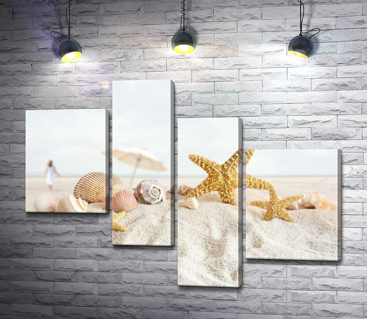 Модульная картина ArtPoster Нежный набор ракушек и морских звезд лежит на мягком пляжном песке 100x77 см Модуль №20
Модульная картина ArtPoster Нежный набор ракушек и морских звезд лежит на мягком пляжном песке 100x77 см Модуль №20