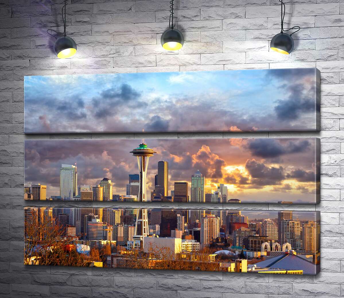 Модульная картина ArtPoster Обзорная башня Space Needle потерялась среди небоскребов Сиэтла 100x69 см Модуль №13
Модульная картина ArtPoster Обзорная башня Space Needle потерялась среди небоскребов Сиэтла 100x69 см Модуль №13
