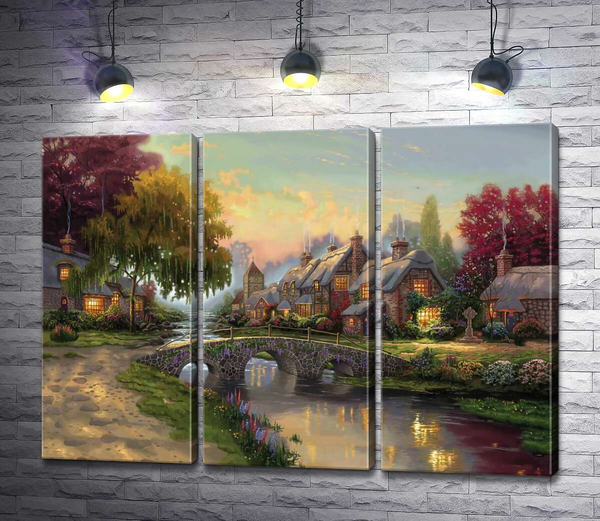 Модульная картина ArtPoster Мост из брусчатки (Cobblestone Bridge) – Томас Кинкейд (Thomas Kinkade) 102x73 см Модуль №11
Модульная картина ArtPoster Мост из брусчатки (Cobblestone Bridge) – Томас Кинкейд (Thomas Kinkade) 102x73 см Модуль №11