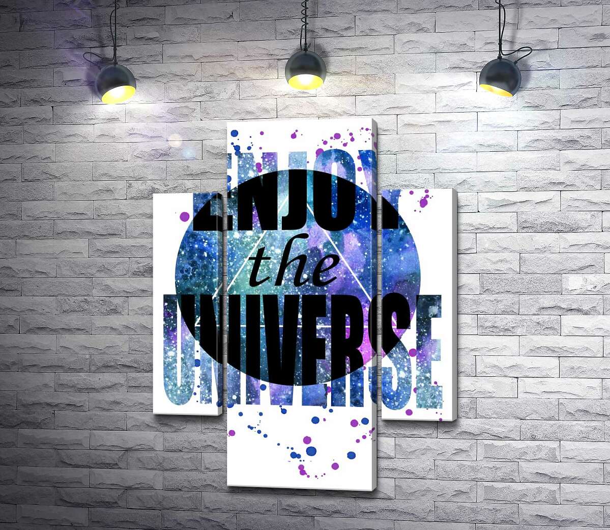 Модульная картина ArtPoster Надпись "enjoy the universe" на круглом фоне 100x138 см Модуль №7
Модульная картина ArtPoster Надпись "enjoy the universe" на круглом фоне 100x138 см Модуль №7