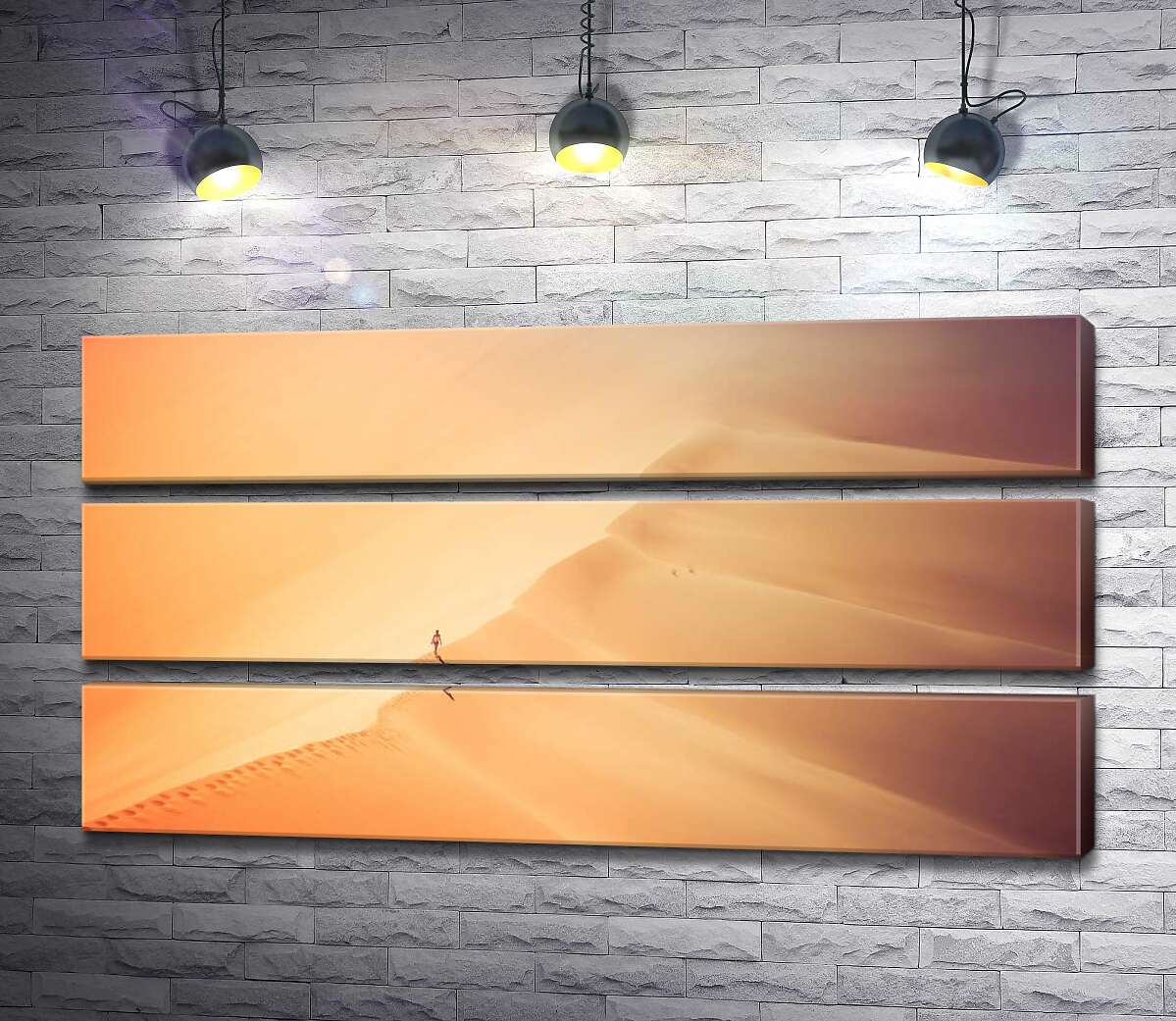 Модульная картина ArtPoster Одинокий силуэт человека, идущего по гребню дюны в бескрайней пустыне 119x60 см Модуль №13
Модульная картина ArtPoster Одинокий силуэт человека, идущего по гребню дюны в бескрайней пустыне 119x60 см Модуль №13