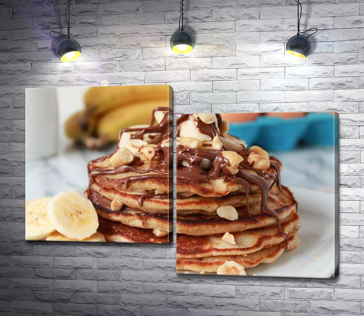 Модульная картина ArtPoster Нежный вкус панкейков со сладким сочетанием шоколада и бананов 100x68 см Модуль №5
Модульная картина ArtPoster Нежный вкус панкейков со сладким сочетанием шоколада и бананов 100x68 см Модуль №5
