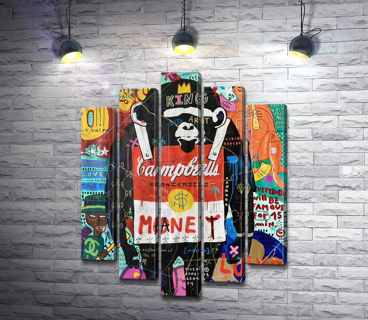 Модульная картина ArtPoster Обезьяна с супом Кэмпбелл (Campbell's soup monkey) – Джисбар 130x171 см Модуль №26
Модульная картина ArtPoster Обезьяна с супом Кэмпбелл (Campbell's soup monkey) – Джисбар 130x171 см Модуль №26