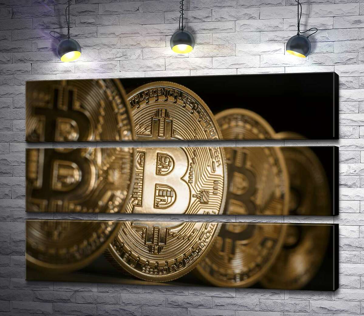 Модульная картина ArtPoster Переливы золотого на монетах биткоинов 100x69 см Модуль №13
Модульная картина ArtPoster Переливы золотого на монетах биткоинов 100x69 см Модуль №13