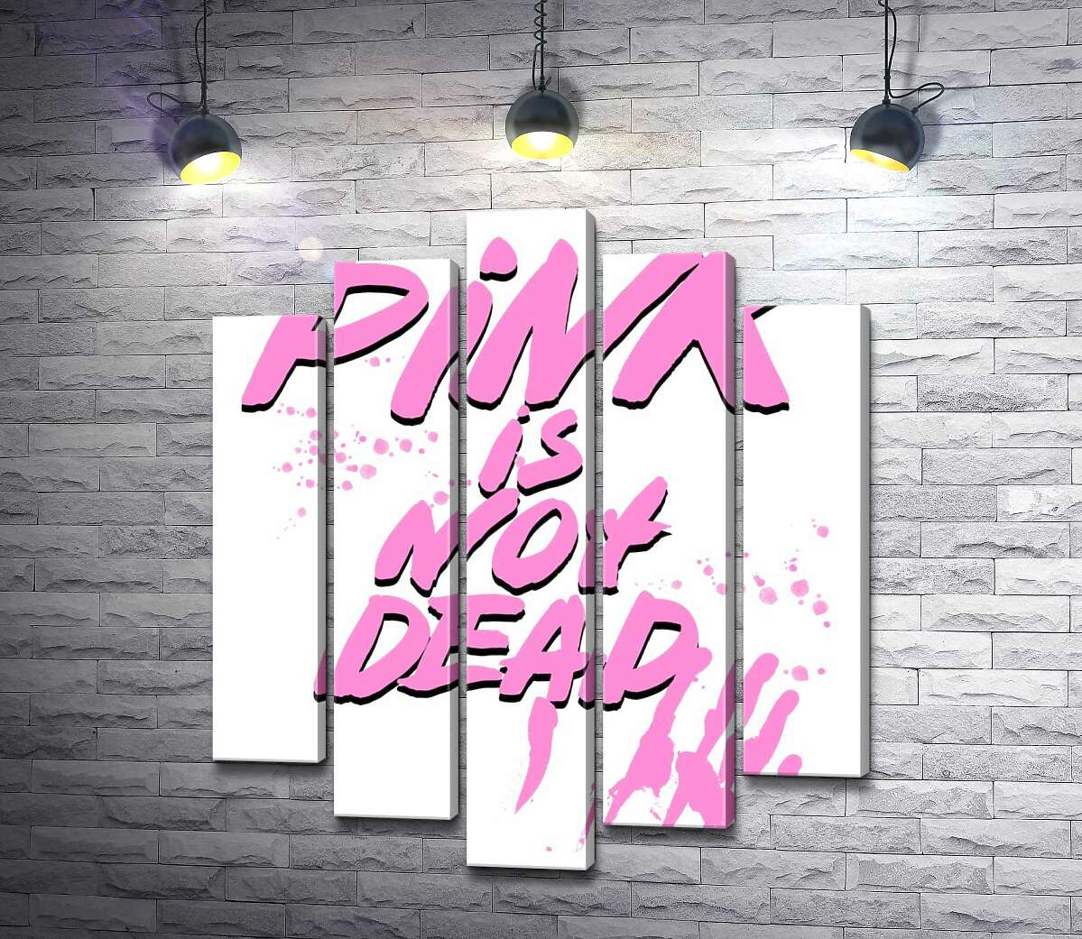 Модульная картина ArtPoster Провоцирующая надпись "pink is not dead" 100x120 см Модуль №26
Модульная картина ArtPoster Провоцирующая надпись "pink is not dead" 100x120 см Модуль №26