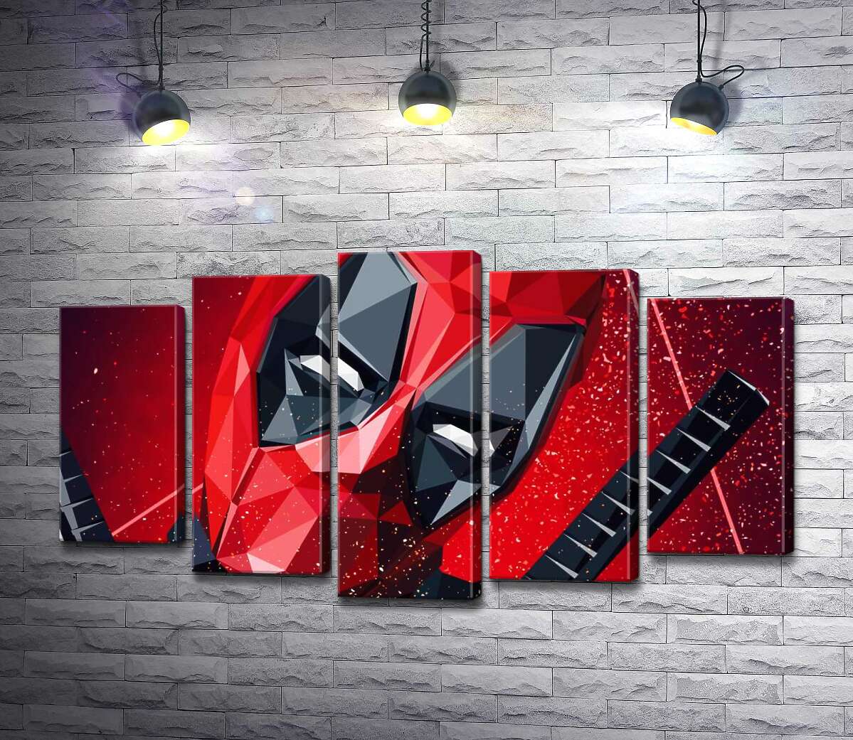 Модульная картина ArtPoster Портрет Дэдпула в технике papercraft 130x74 см Модуль №26
Модульная картина ArtPoster Портрет Дэдпула в технике papercraft 130x74 см Модуль №26