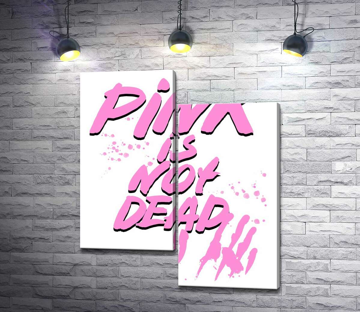 Модульная картина ArtPoster Провоцирующая надпись "pink is not dead" 50x60 см Модуль №5
Модульная картина ArtPoster Провоцирующая надпись "pink is not dead" 50x60 см Модуль №5