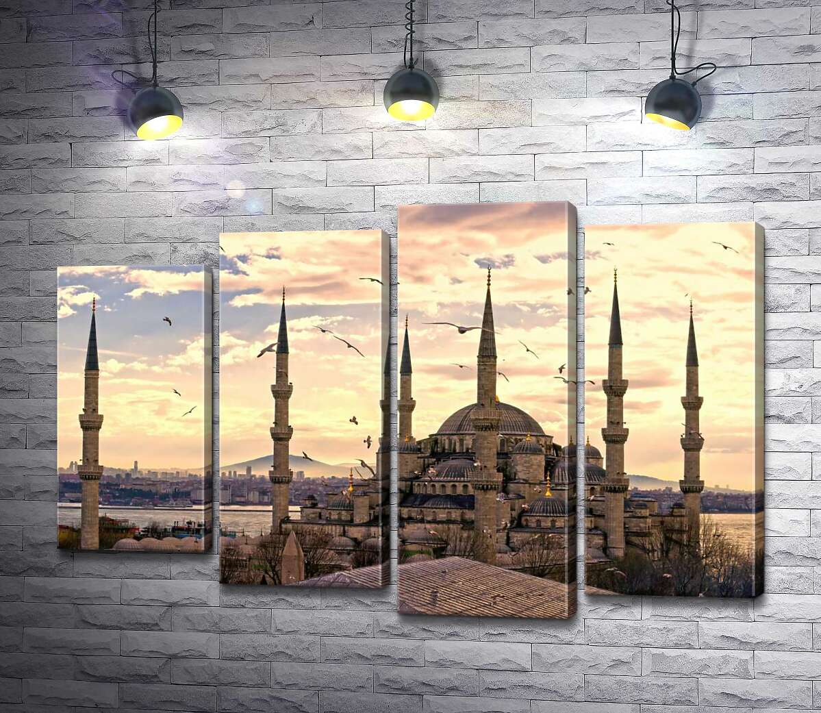 Модульная картина ArtPoster Острые шпили Голубой мечети (Sultanahmet Camii) устремляются в небо Стамбула 100x69 см Модуль №21
Модульная картина ArtPoster Острые шпили Голубой мечети (Sultanahmet Camii) устремляются в небо Стамбула 100x69 см Модуль №21