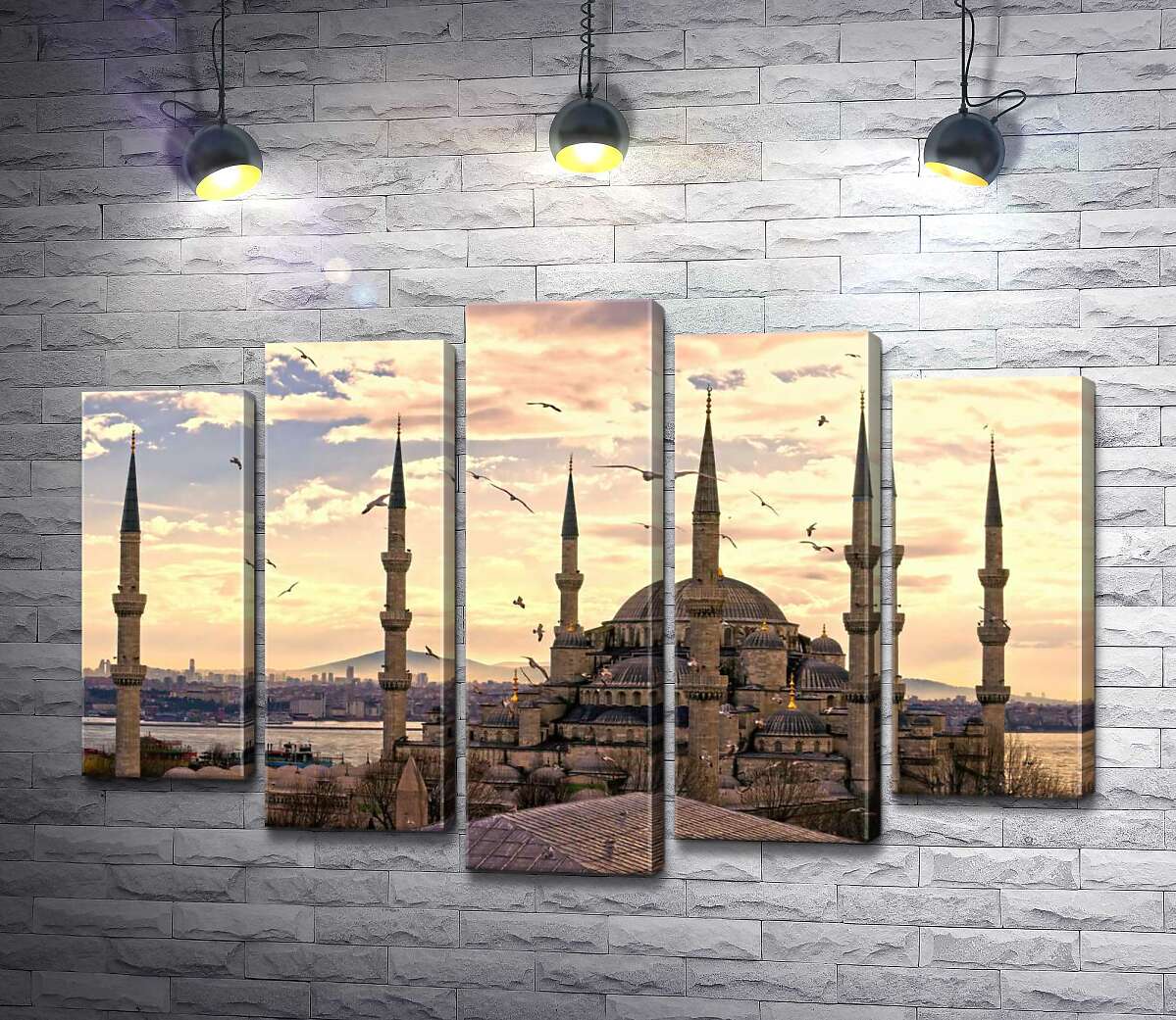 Модульная картина ArtPoster Острые шпили Голубой мечети (Sultanahmet Camii) устремляются в небо Стамбула 100x69 см Модуль №26
Модульная картина ArtPoster Острые шпили Голубой мечети (Sultanahmet Camii) устремляются в небо Стамбула 100x69 см Модуль №26
