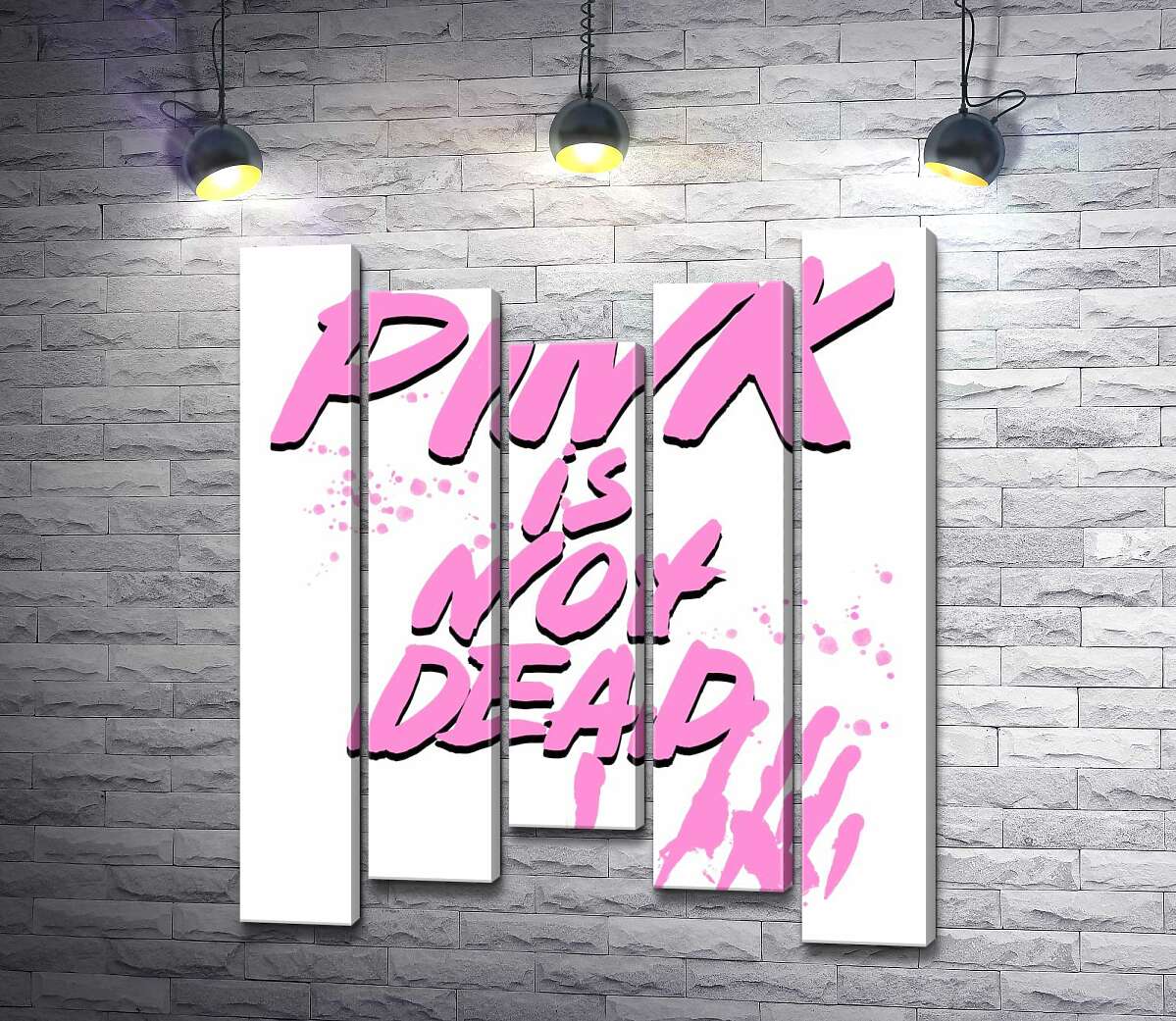 Модульная картина ArtPoster Провоцирующая надпись "pink is not dead" 100x120 см Модуль №28
Модульная картина ArtPoster Провоцирующая надпись "pink is not dead" 100x120 см Модуль №28