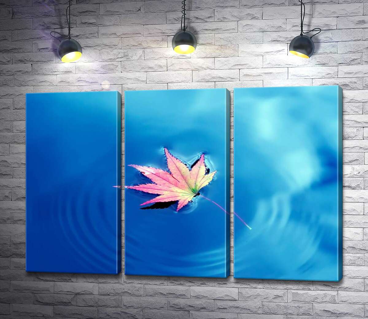 Модульная картина ArtPoster Осенний лист плавает на небесно голубой воде 132x87 см Модуль №11
Модульная картина ArtPoster Осенний лист плавает на небесно голубой воде 132x87 см Модуль №11