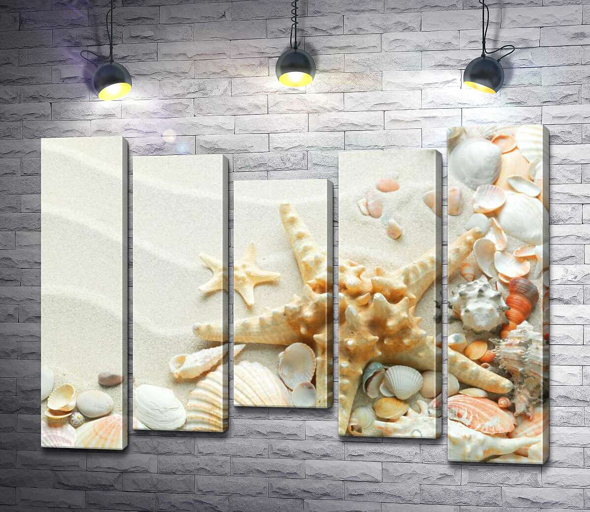 Модульная картина ArtPoster Пастельный узор на песке из морских звезд и ракушек 130x99 см Модуль №28
Модульная картина ArtPoster Пастельный узор на песке из морских звезд и ракушек 130x99 см Модуль №28