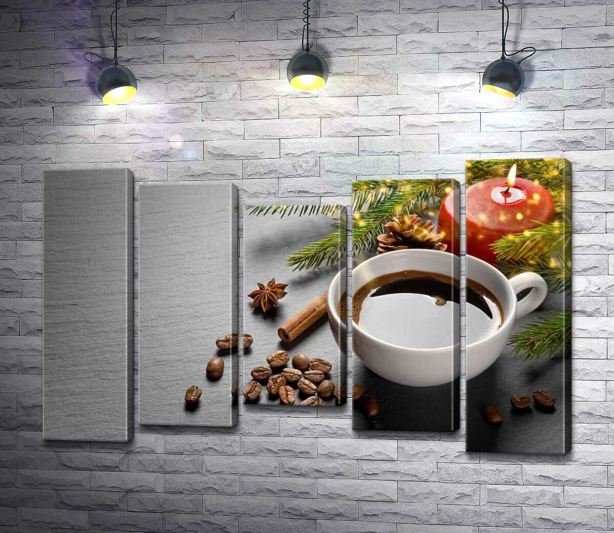 Модульная картина ArtPoster Рождественское настроение с чашкой кофе и ветками елки 130x84 см Модуль №28
Модульная картина ArtPoster Рождественское настроение с чашкой кофе и ветками елки 130x84 см Модуль №28