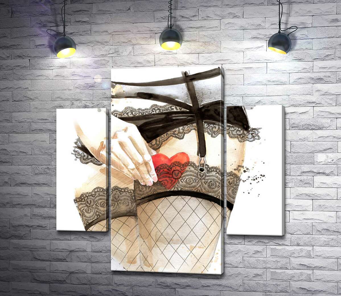 Модульная картина ArtPoster Сердце скрывается за прозрачную подвязку на ноге соблазнительной девушки 100x100 см Модуль №7
Модульная картина ArtPoster Сердце скрывается за прозрачную подвязку на ноге соблазнительной девушки 100x100 см Модуль №7
