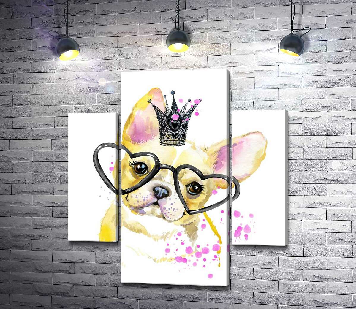 Модульная картина ArtPoster Рыжий бульдог в очках и с короной смотрит с интересом 80x89 см Модуль №7
Модульная картина ArtPoster Рыжий бульдог в очках и с короной смотрит с интересом 80x89 см Модуль №7