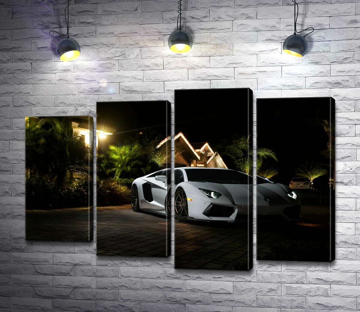 Модульная картина ArtPoster Роскошь автомобиля Ламборгини среди тропической виллы 100x69 см Модуль №21 
Модульная картина ArtPoster Роскошь автомобиля Ламборгини среди тропической виллы 100x69 см Модуль №21
