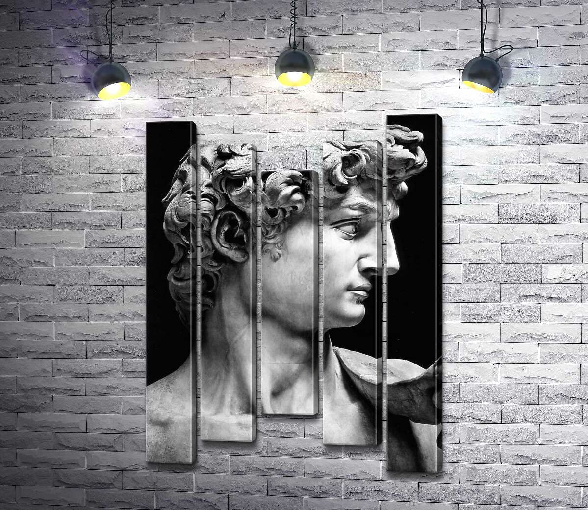 Модульная картина ArtPoster Профиль скульптуры Давида - Микеланджело Буонарроти (Michelangelo Buonarroti) 130x186 см Модуль №28
Модульная картина ArtPoster Профиль скульптуры Давида - Микеланджело Буонарроти (Michelangelo Buonarroti) 130x186 см Модуль №28