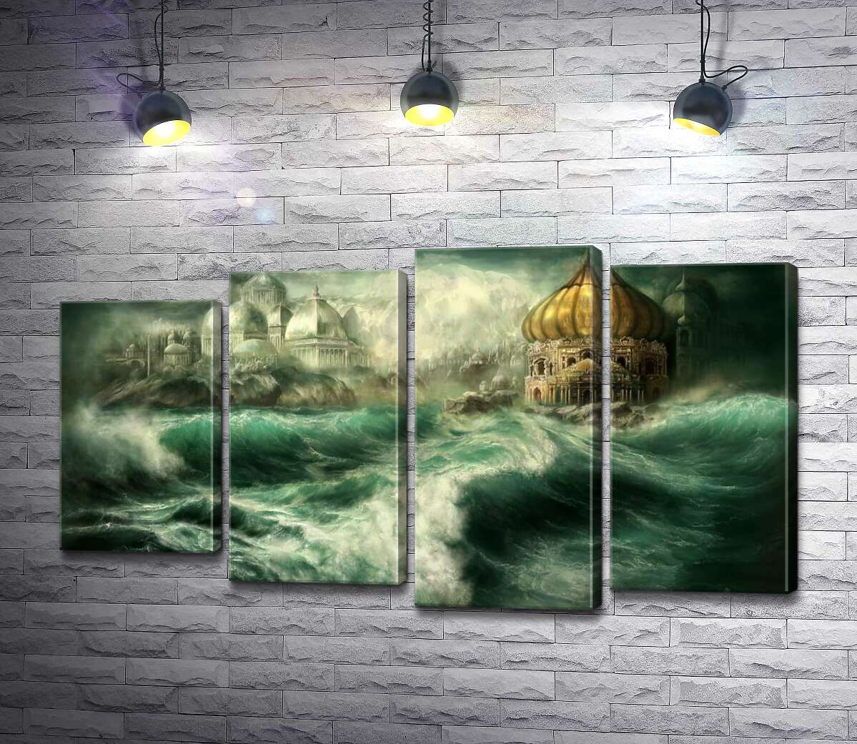 Модульная картина ArtPoster Сказочный дворец возникает среди штормовых волн 80x47 см Модуль №21
Модульная картина ArtPoster Сказочный дворец возникает среди штормовых волн 80x47 см Модуль №21