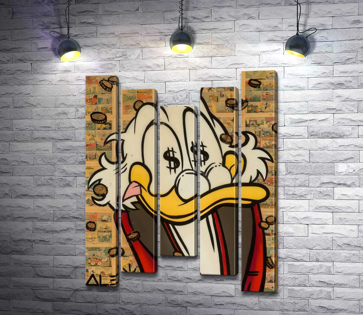 Модульная картина ArtPoster Счастье Скруджа (Happy Scrooge) – Алек Монополи (Alec Monopoly) 130x175 см Модуль №28
Модульная картина ArtPoster Счастье Скруджа (Happy Scrooge) – Алек Монополи (Alec Monopoly) 130x175 см Модуль №28