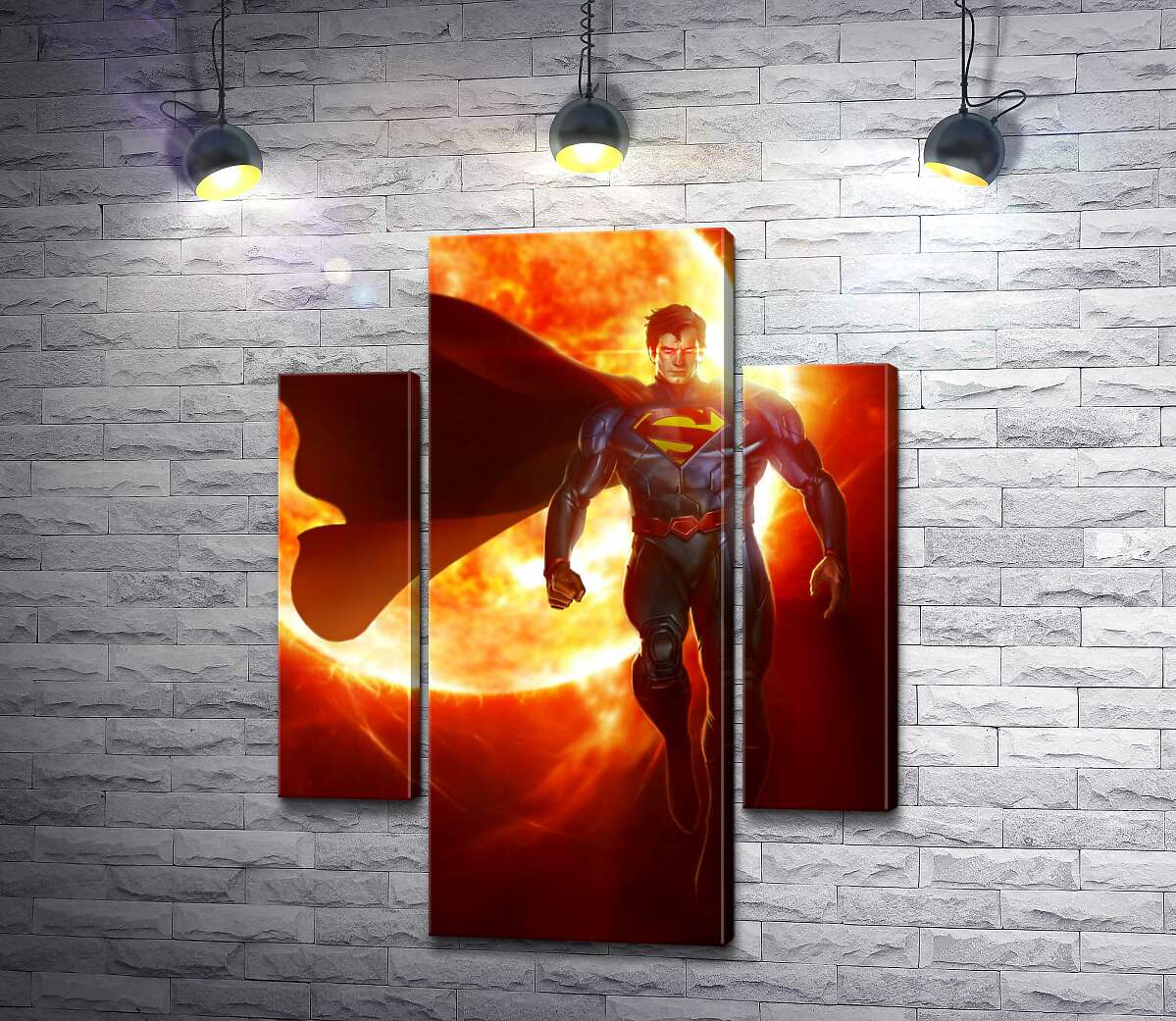 Модульная картина ArtPoster Супермен на фоне раскаленного солнечного шара 131x169 см Модуль №7
Модульная картина ArtPoster Супермен на фоне раскаленного солнечного шара 131x169 см Модуль №7