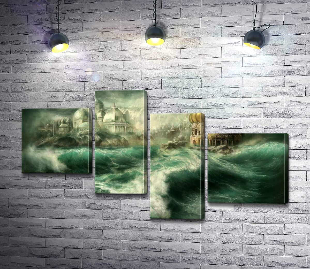 Модульная картина ArtPoster Сказочный дворец возникает среди штормовых волн 100x57 см Модуль №20
Модульная картина ArtPoster Сказочный дворец возникает среди штормовых волн 100x57 см Модуль №20
