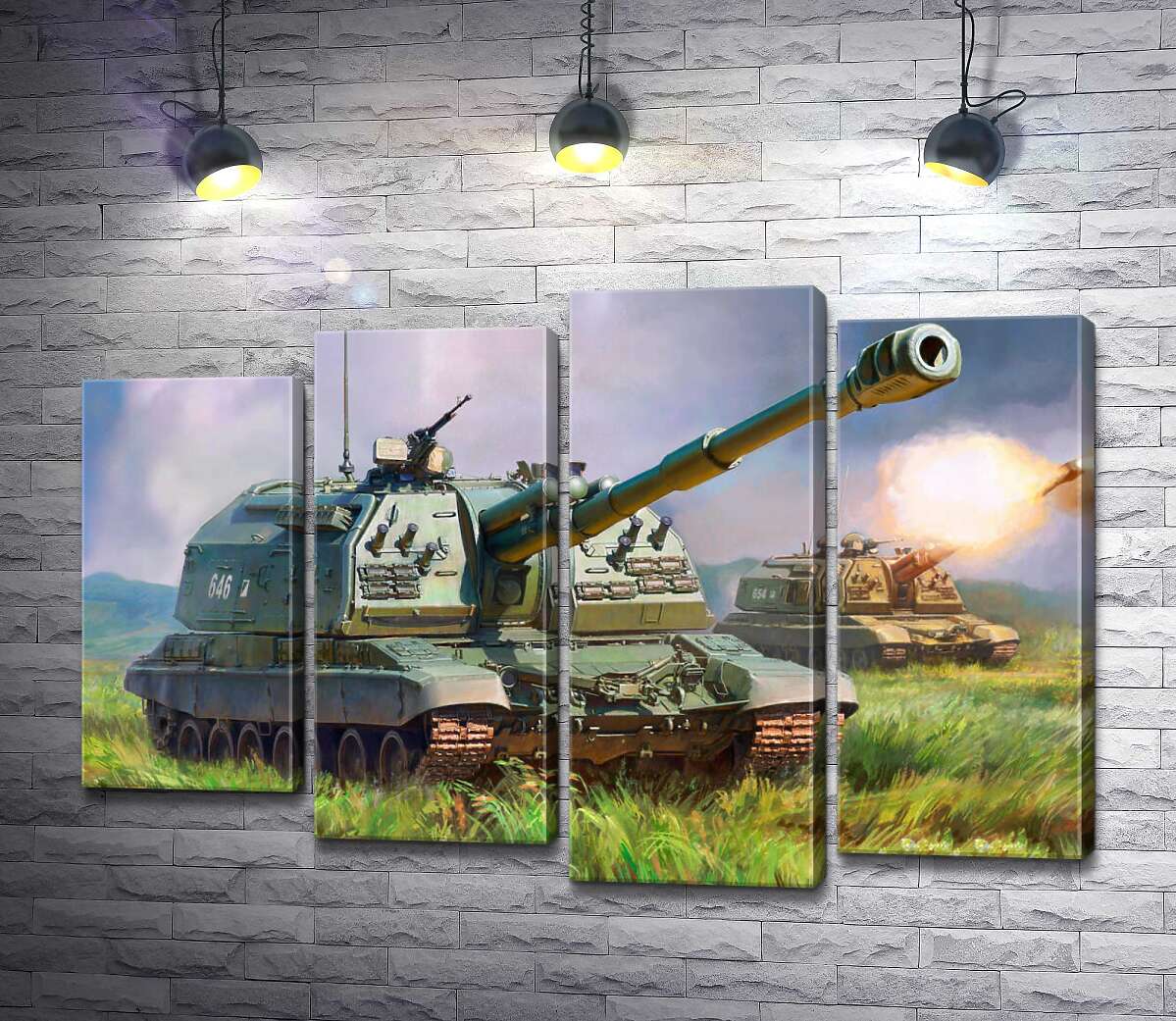 Модульная картина ArtPoster Советский истребитель танков ИС-152 "Зверобой" на поле боя 132x89 см Модуль №21
Модульная картина ArtPoster Советский истребитель танков ИС-152 "Зверобой" на поле боя 132x89 см Модуль №21