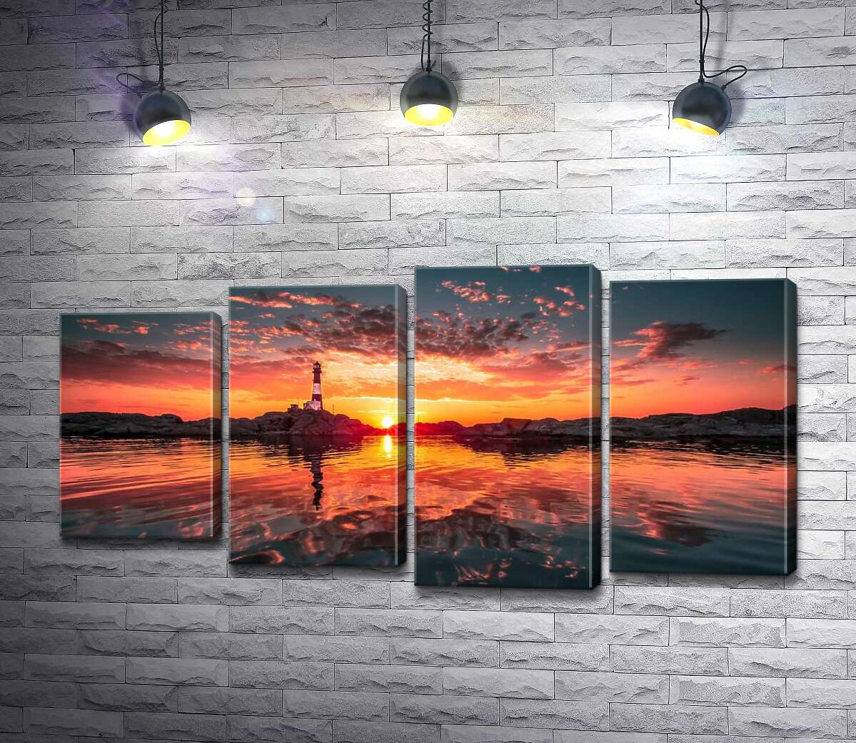 Модульная картина ArtPoster Силуэт маяка на скалистом берегу в оранжевом свете солнца 100x52 см Модуль №21
Модульная картина ArtPoster Силуэт маяка на скалистом берегу в оранжевом свете солнца 100x52 см Модуль №21