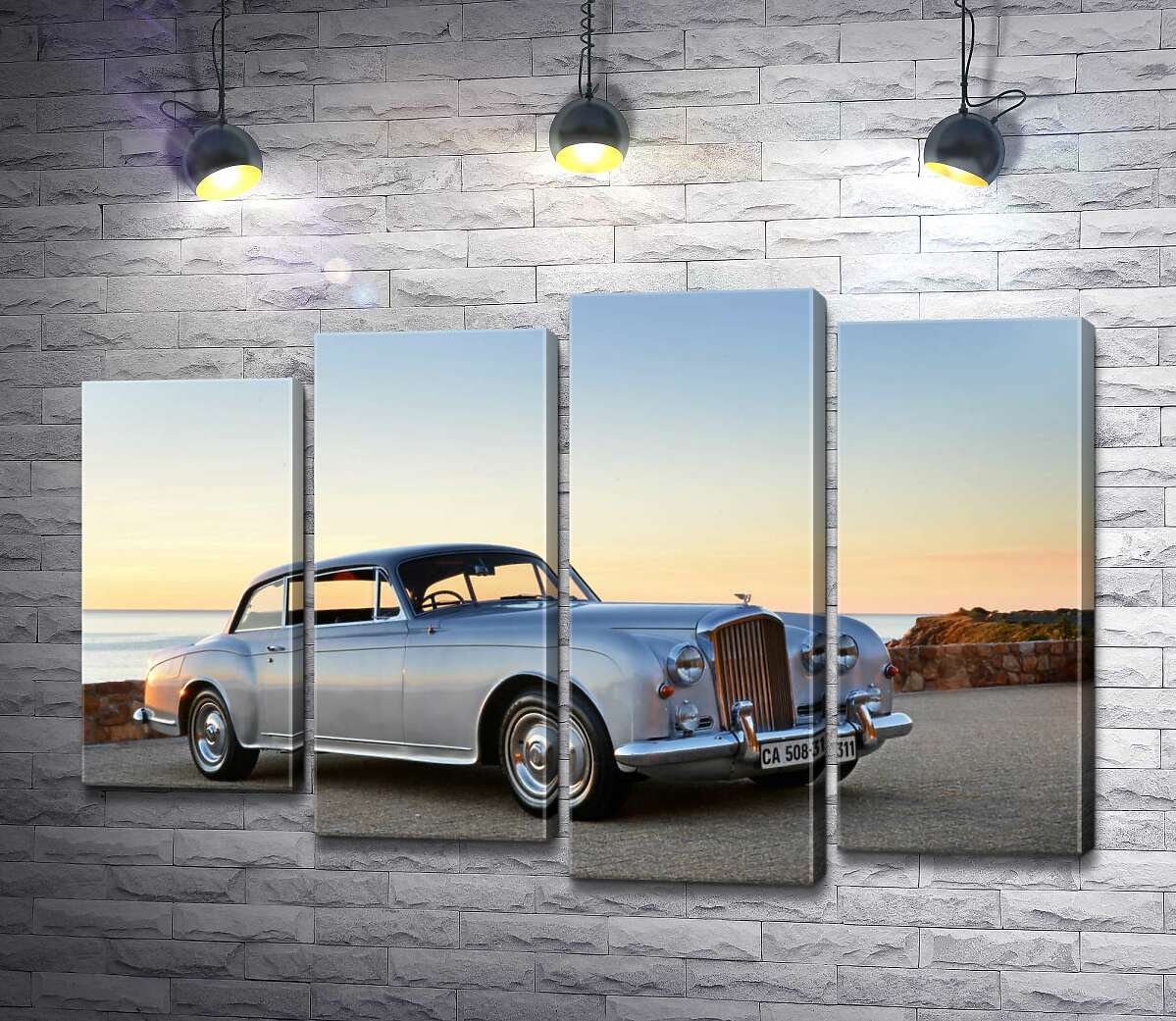 Модульная картина ArtPoster Серый автомобиль Bentley S2 на фоне морского берега 132x89 см Модуль №21
Модульная картина ArtPoster Серый автомобиль Bentley S2 на фоне морского берега 132x89 см Модуль №21