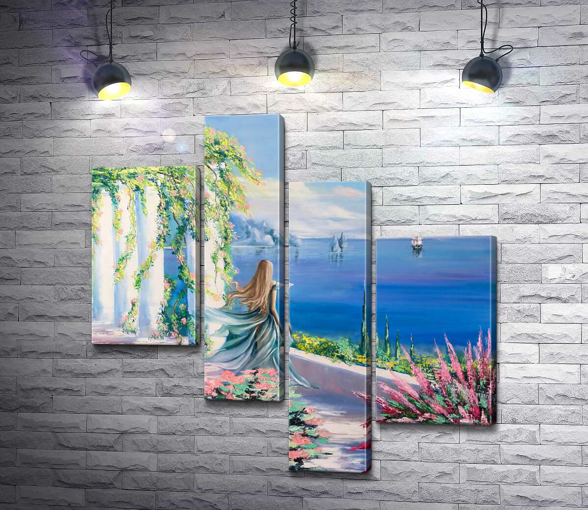 Модульная картина ArtPoster Силуэт девушки, которая смотрит на море из сада 100x100 см Модуль №20
Модульная картина ArtPoster Силуэт девушки, которая смотрит на море из сада 100x100 см Модуль №20