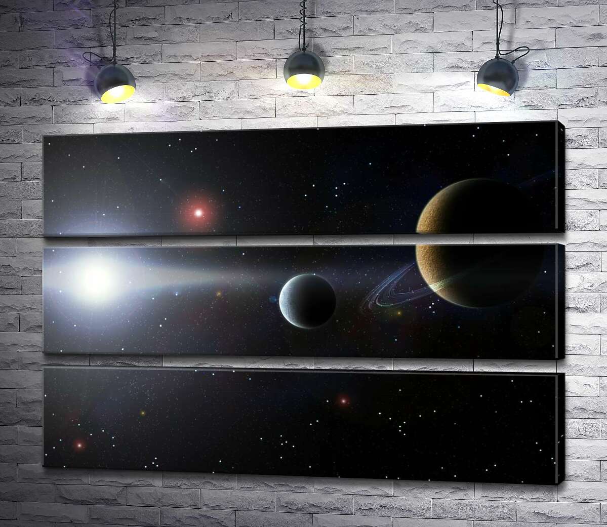 Модульная картина ArtPoster Силуэты планет в космическом пространстве 100x66 см Модуль №13
Модульная картина ArtPoster Силуэты планет в космическом пространстве 100x66 см Модуль №13