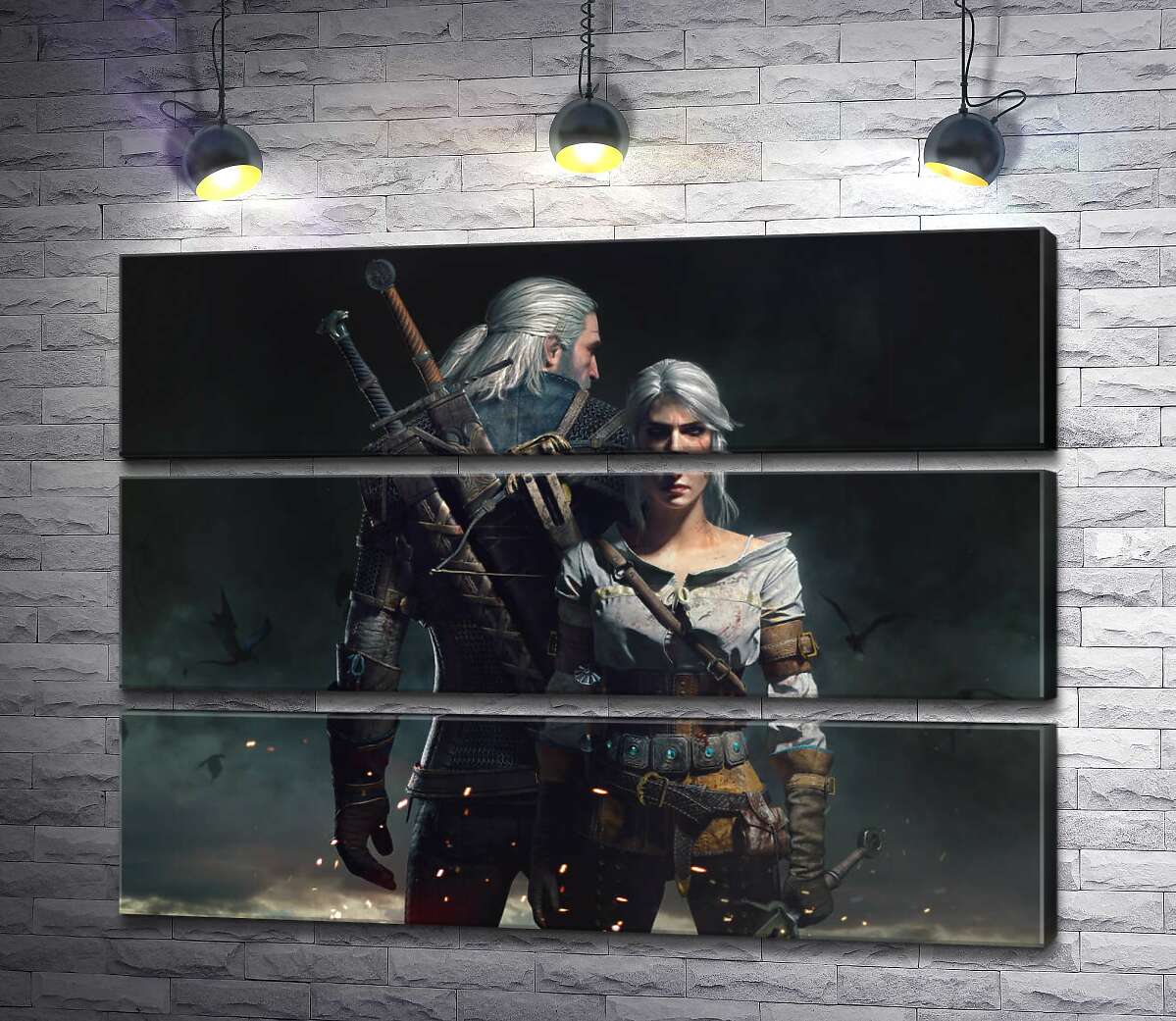 Модульная картина ArtPoster Смелые герои игры "Ведьмак" : Геральт и Цири 82x60 см Модуль №13
Модульная картина ArtPoster Смелые герои игры "Ведьмак" : Геральт и Цири 82x60 см Модуль №13