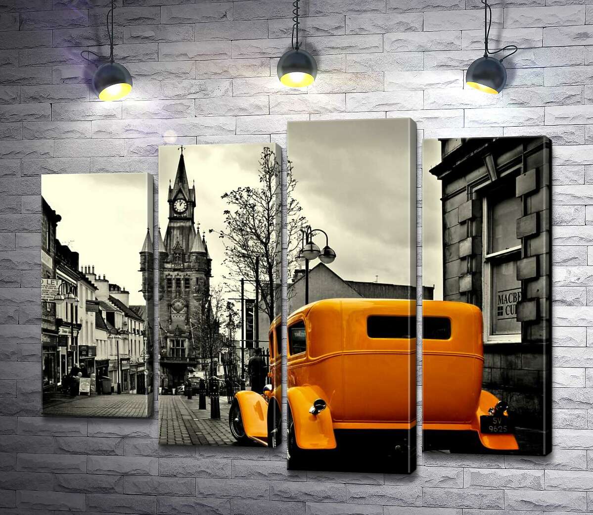 Модульная картина ArtPoster Солнечный ретро автомобиль на пасмурной улице шотландского городка 100x79 см Модуль №21
Модульная картина ArtPoster Солнечный ретро автомобиль на пасмурной улице шотландского городка 100x79 см Модуль №21