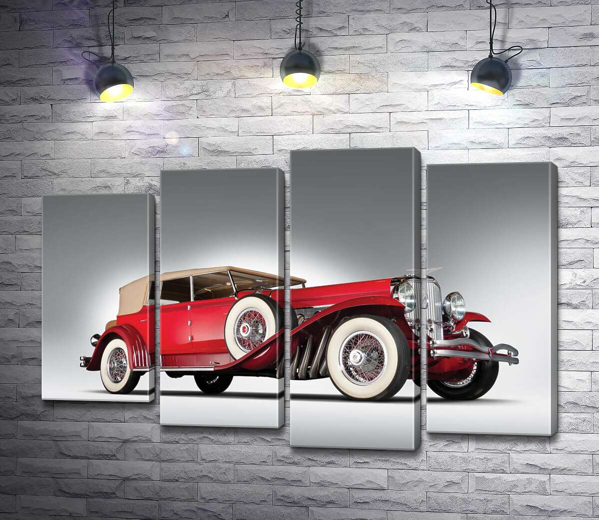 Модульная картина ArtPoster Старинный автомобиль 1920 года американской компании Duesenberg 80x54 см Модуль №21
Модульная картина ArtPoster Старинный автомобиль 1920 года американской компании Duesenberg 80x54 см Модуль №21