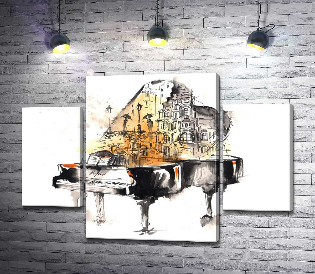 Модульная картина ArtPoster Улица дождливого города на силуэте рояля 131x90 см Модуль №7
Модульная картина ArtPoster Улица дождливого города на силуэте рояля 131x90 см Модуль №7