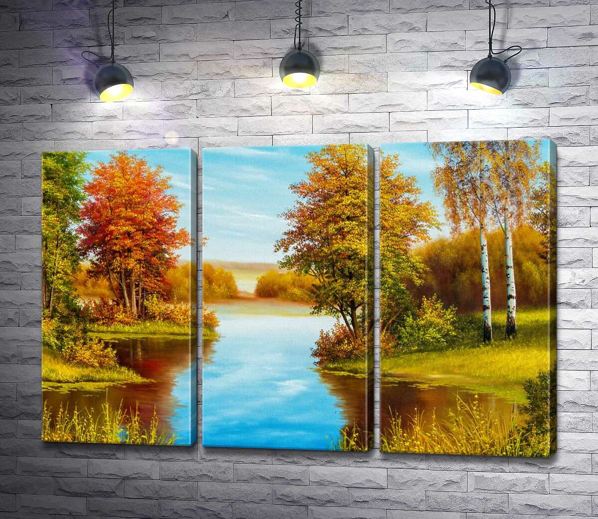 Модульная картина ArtPoster Теплый осенний день на берегу лесной реки 102x67 см Модуль №11
Модульная картина ArtPoster Теплый осенний день на берегу лесной реки 102x67 см Модуль №11