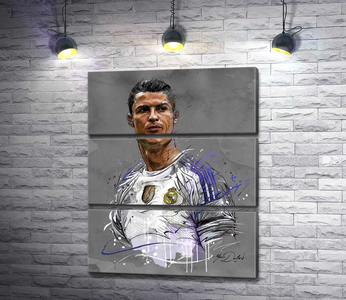 Модульная картина ArtPoster Футболист "Реал Мадрида" (Real Madrid) Криштиану Роналду (Cristiano Ronaldo) смотрит вдаль 130x159 см Модуль №13
Модульная картина ArtPoster Футболист "Реал Мадрида" (Real Madrid) Криштиану Роналду (Cristiano Ronaldo) смотрит вдаль 130x159 см Модуль №13