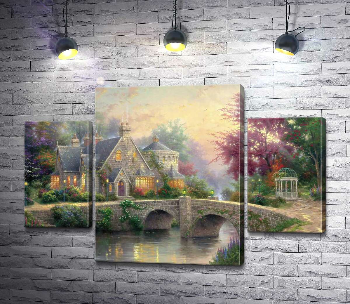 Модульная картина ArtPoster Усадьба фонарей (Lamplight Manor) - Томас Кинкейд (Thomas Kinkade) 100x69 см Модуль №7
Модульная картина ArtPoster Усадьба фонарей (Lamplight Manor) - Томас Кинкейд (Thomas Kinkade) 100x69 см Модуль №7