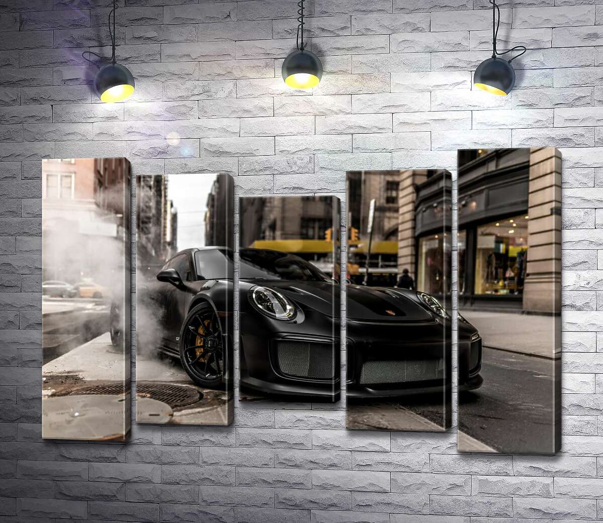 Модульная картина ArtPoster Угольно-черный автомобиль Порше 911 среди улицы старого города 130x88 см Модуль №28
Модульная картина ArtPoster Угольно-черный автомобиль Порше 911 среди улицы старого города 130x88 см Модуль №28