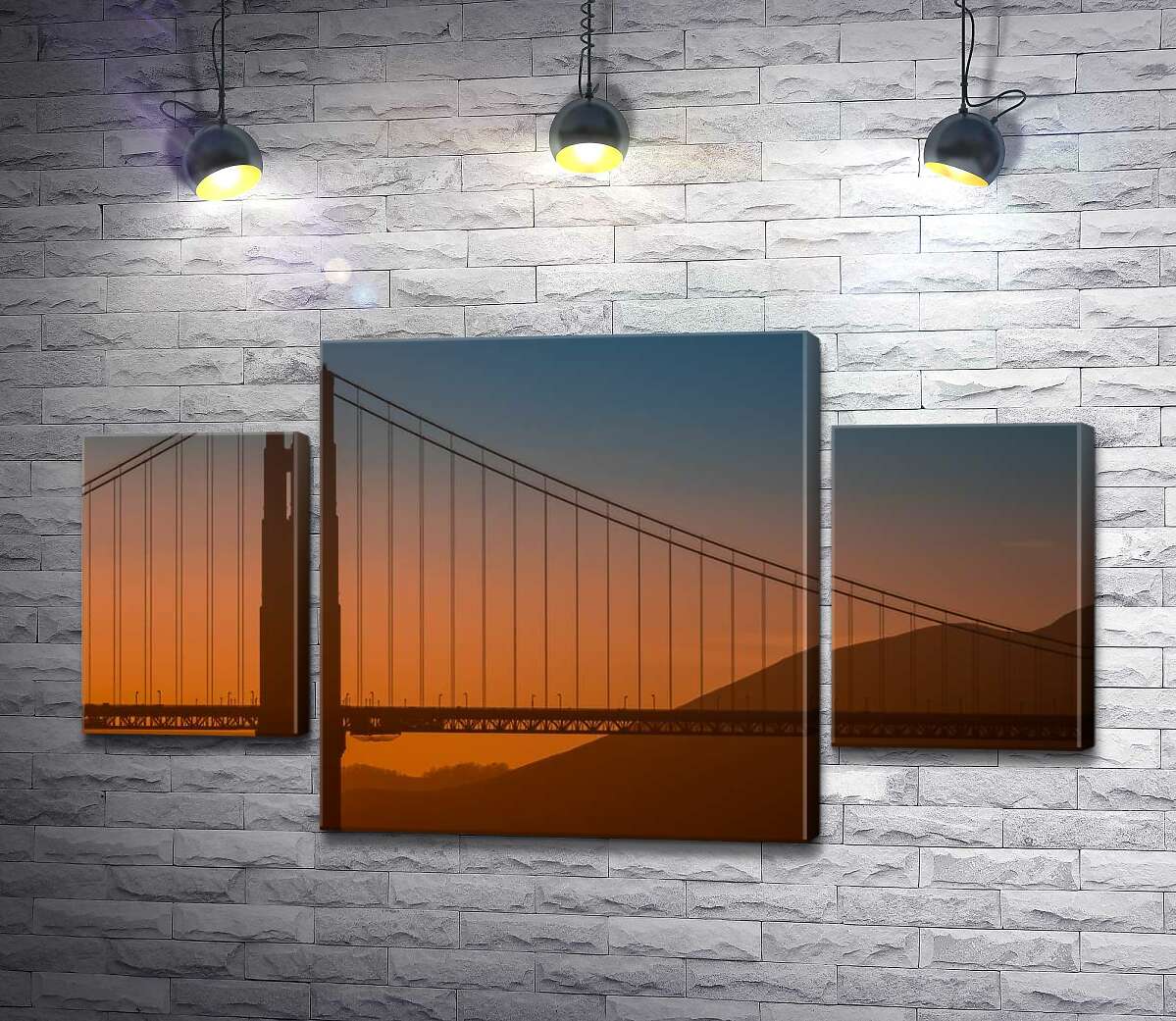 Модульная картина ArtPoster Туманный вечер над мостом "Золотые ворота" (Golden Gate Bridge) 100x58 см Модуль №7
Модульная картина ArtPoster Туманный вечер над мостом "Золотые ворота" (Golden Gate Bridge) 100x58 см Модуль №7