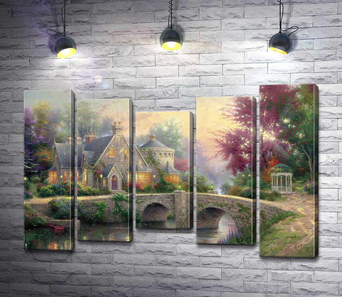 Модульная картина ArtPoster Усадьба фонарей (Lamplight Manor) - Томас Кинкейд (Thomas Kinkade) 100x69 см Модуль №28
Модульная картина ArtPoster Усадьба фонарей (Lamplight Manor) - Томас Кинкейд (Thomas Kinkade) 100x69 см Модуль №28
