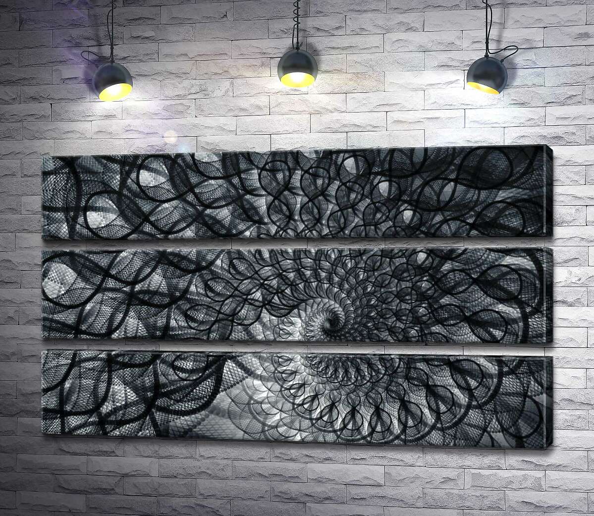 Модульная картина ArtPoster Узор черного фатина, закрученный в раковину 130x75 см Модуль №13
Модульная картина ArtPoster Узор черного фатина, закрученный в раковину 130x75 см Модуль №13
