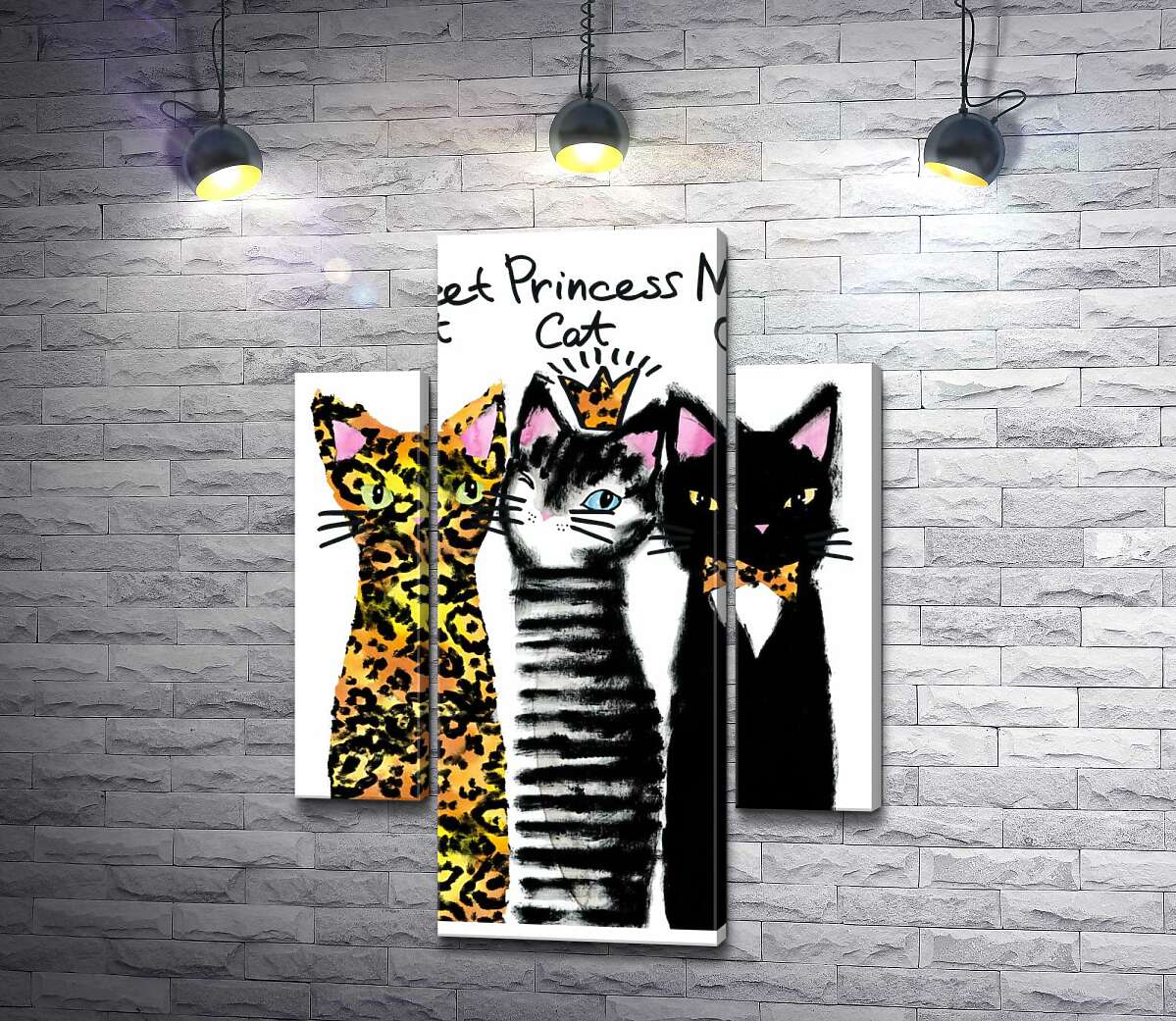 Модульная картина ArtPoster Три кота с леопардовыми элементами 131x179 см Модуль №7
Модульная картина ArtPoster Три кота с леопардовыми элементами 131x179 см Модуль №7