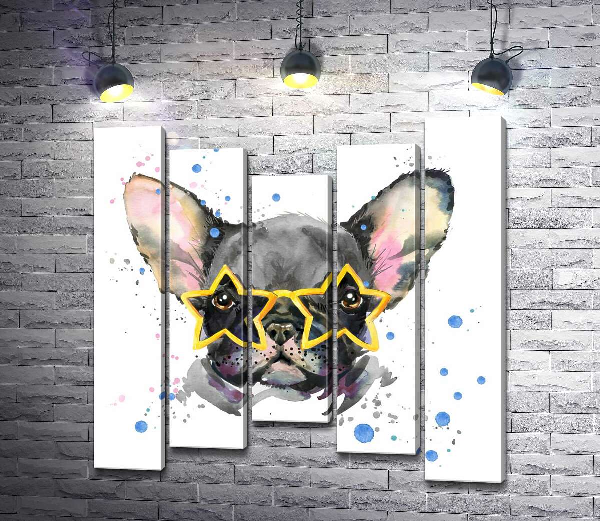 Модульная картина ArtPoster Французский бульдог в звездных очках 100x100 см Модуль №28
Модульная картина ArtPoster Французский бульдог в звездных очках 100x100 см Модуль №28