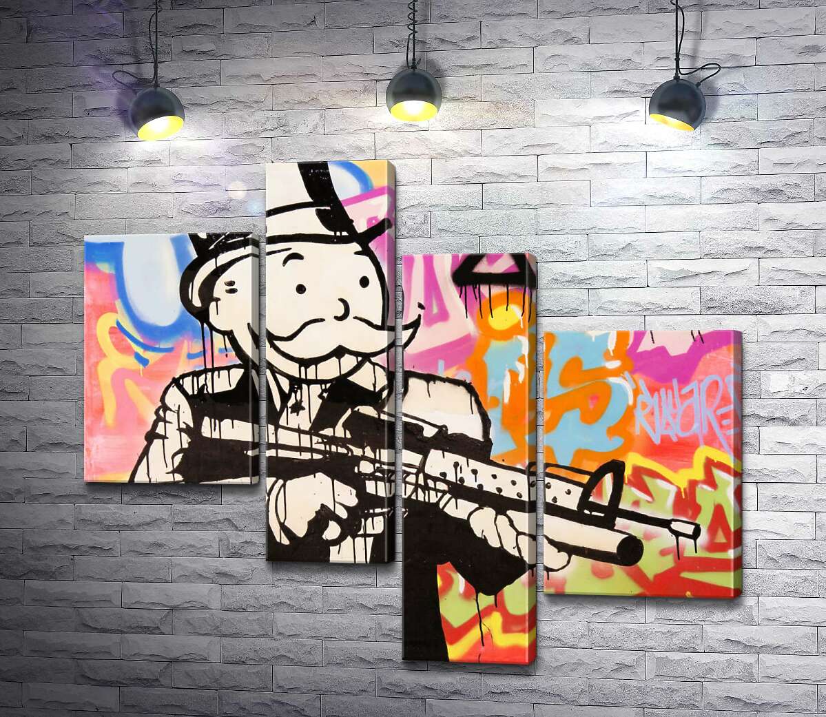 Модульная картина ArtPoster Штурмовая винтовка (Assault rifle) – Алек Монополи (Alec Monopoly) 130x115 см Модуль №20
Модульная картина ArtPoster Штурмовая винтовка (Assault rifle) – Алек Монополи (Alec Monopoly) 130x115 см Модуль №20