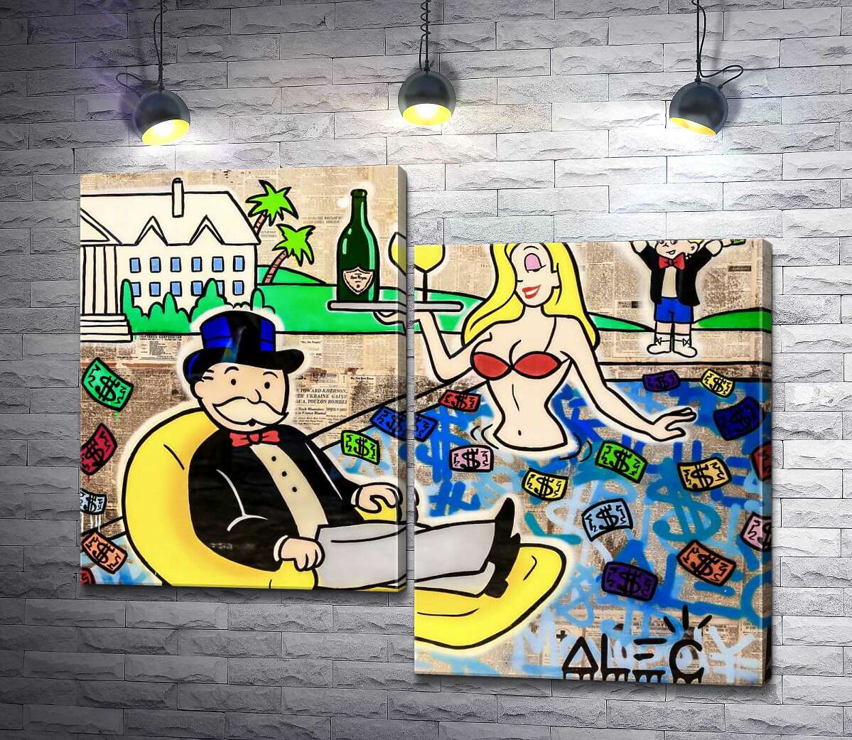 Модульная картина ArtPoster Цветной денежный бассейн (Colorful Money Pool) – Алек Монополи (Alec Monopoly) 100x82 см Модуль №5
Модульная картина ArtPoster Цветной денежный бассейн (Colorful Money Pool) – Алек Монополи (Alec Monopoly) 100x82 см Модуль №5