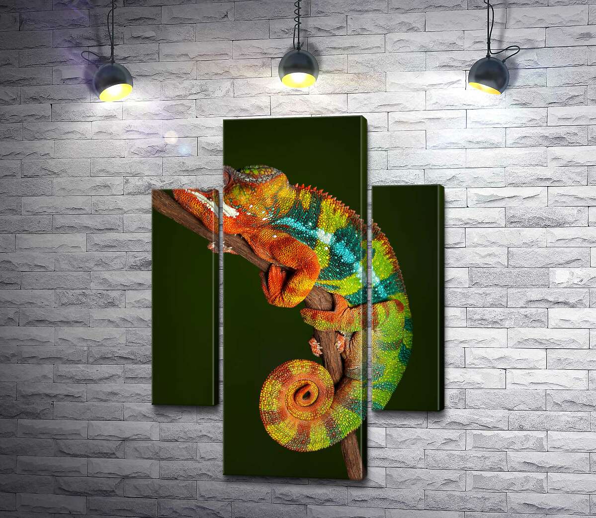 Модульная картина ArtPoster Яркий хамелеон в переливах оранжево-зеленых цветов 80x113 см Модуль №7
Модульная картина ArtPoster Яркий хамелеон в переливах оранжево-зеленых цветов 80x113 см Модуль №7